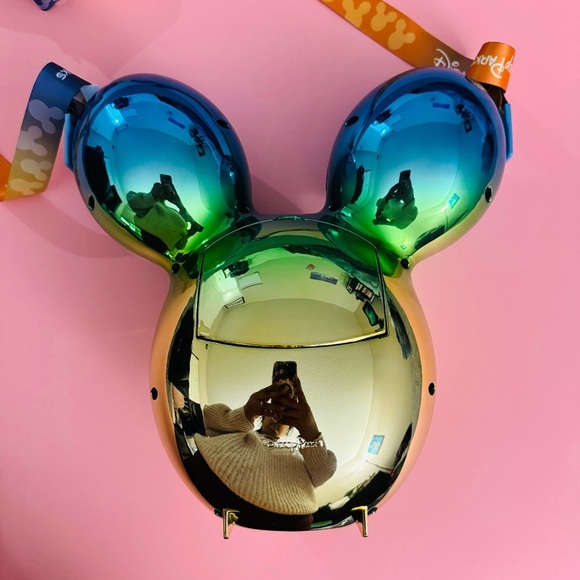 Disney Parks Mickey Mouse Iridescent Popcorn Bucket – Limited Edition - Picture 3 of 6